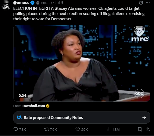 Stacey Abrams fearmongering
